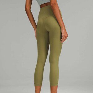Lululemon Align High-Rise Crop 21" Bronze Green Size 8